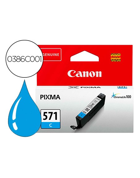 Ink-jet canon cli 571 pixma ts5051 / ts6050 / ts8051 / ts9050 / cian 173 paginas