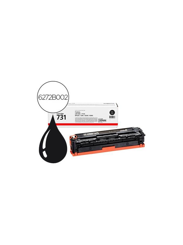 Toner canon 731 bk i-sensys lbp7100cn / lbp7110cw / mf623cn / mf628cw / mf8230cn / mf8280cw negro 1500 pag Toner canon 731 bk i-sensys lbp7100cn / lbp7110cw / mf623cn / mf628cw / mf8230cn / mf8280cw negro 1500 pag