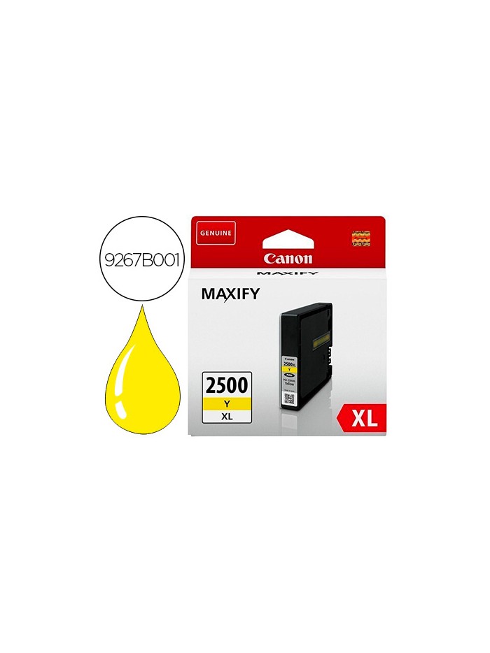 Ink-jet canon pgi 2500 xl maxify ib4050 / mb5050 / mb5150 / mb5155 / mb5350 / mb5450 amarillo 1520 paginas Ink-jet canon pgi 2500 xl maxify ib4050 / mb5050 / mb5150 / mb5155 / mb5350 / mb5450 amarillo 1520 paginas