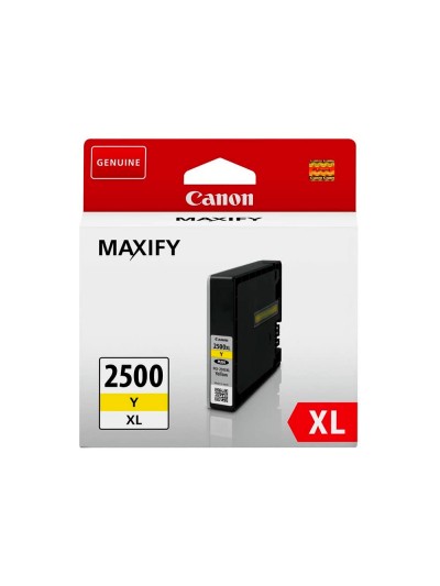 Ink-jet canon pgi 2500 xl maxify ib4050 / mb5050 / mb5150 / mb5155 / mb5350 / mb5450 amarillo 1520 paginas