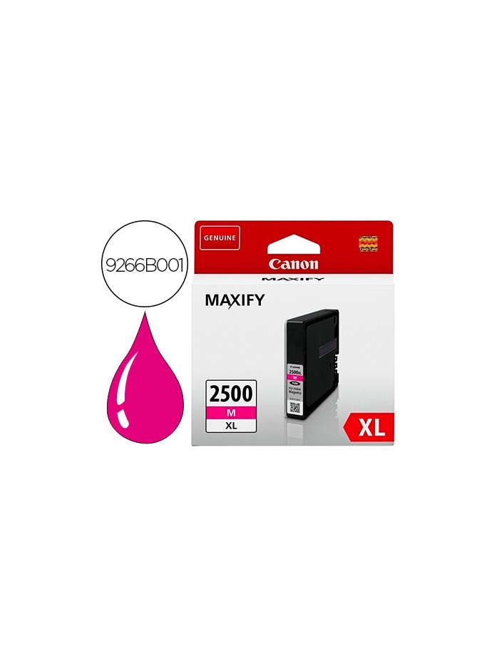 Ink-jet canon pgi 2500 xl maxify ib4050 / mb5050 / mb5150 / mb5155 / mb5350 / mb5450 magenta 1295 paginas Ink-jet canon pgi 2500 xl maxify ib4050 / mb5050 / mb5150 / mb5155 / mb5350 / mb5450 magenta 1295 paginas