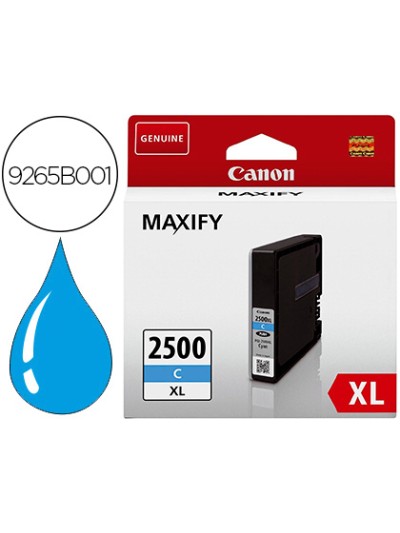 Ink-jet canon pgi 2500 xl maxify ib4050 / mb5050 / mb5150 / mb5155 / mb5350 / mb5450 cian 1755 paginas