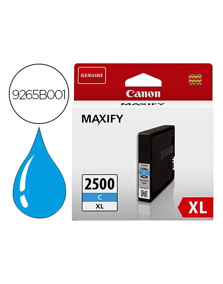 Ink-jet canon pgi 2500 xl maxify ib4050 / mb5050 / mb5150 / mb5155 / mb5350 / mb5450 cian 1755 paginas