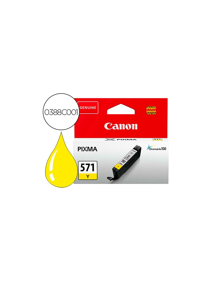 Ink-jet canon cli 571 pixma ts5051 / ts6050 / ts8051 / ts9050 / amarillo 161 paginas Ink-jet canon cli 571 pixma ts5051 / ts6050 / ts8051 / ts9050 / amarillo 161 paginas