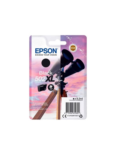 Ink-jet epson 502 xl expression home xp 5100 / 5105 workforce wf 2860 / 2860dwf negro 550 paginas