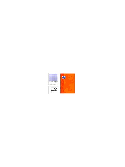 Cuaderno espiral oxford school classic tapa polipropileno folio 80 hojas cuadro 4 mm con margen