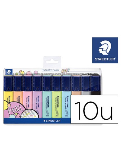 Rotulador textsurfer classic 364 pastel & vintage bolsa de 10 unidades colores surtidos