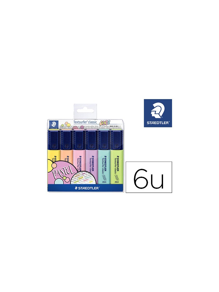 Rotulador textsurfer classic 364 pastel & vintage bolsa de 6 unidades colores surtidos Rotulador textsurfer classic 364 pastel & vintage bolsa de 6 unidades colores surtidos