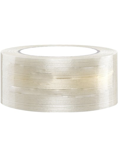 Cinta adhesiva q-connect monofilamentos transparente 50 mt x 50 mm para embalaje
