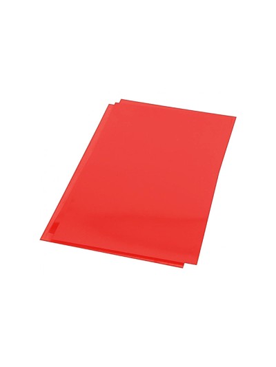 Tapa de encuadernacion q-connect pvc din a4 opaca rojo 180 micras caja de 100 unidades