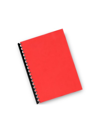 Tapa de encuadernacion q-connect pvc din a4 opaca rojo 180 micras caja de 100 unidades
