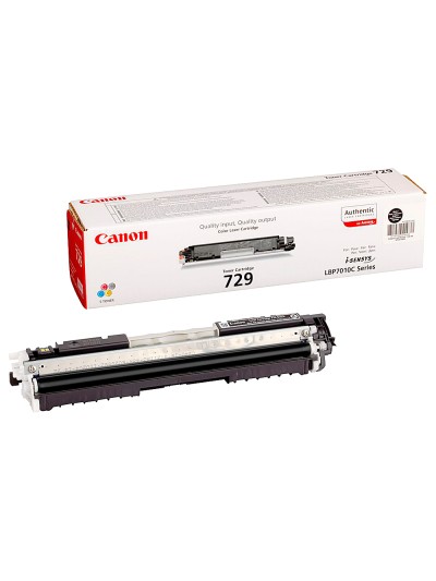 Toner canon 729 bk i-sensys lbp7010c / lbp7018c negro 1.200 pag