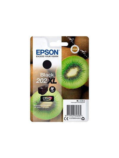 Ink-jet epson 202 xl xp-6000 / xp-6005 / xp-6100 / xp-6105 photo negro 800 pag