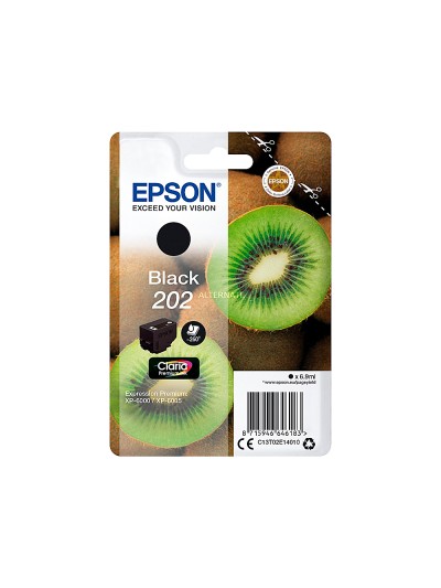Ink-jet epson 202 xp-6000 / xp-6005 / xp-6100 / xp-6105 negro 250 pag