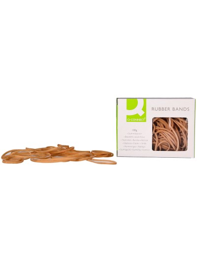 Gomillas elasticas q-connect 100 gr 60x3 mm numero 31
