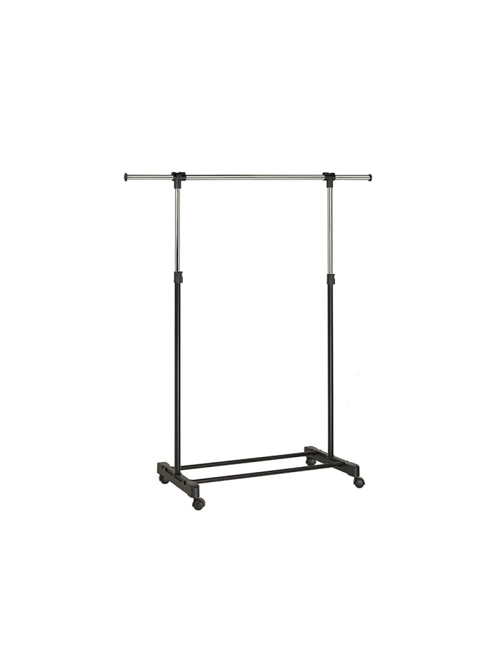 Perchero unilux extensible con 4 ruedas giratorias ajustable altura negro/cromado 80/150 x Perchero unilux extensible con 4 ruedas giratorias ajustable altura negro/cromado 80/150 x