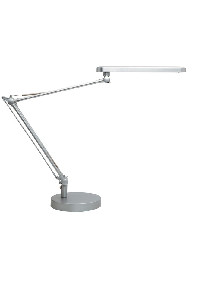 Lampara de escritorio unilux mambo led 5,6w doble brazo articulado abs y aluminio gris metalizado base 19 cm Lampara de escritorio unilux mambo led 5,6w doble brazo articulado abs y aluminio gris metalizado base 19 cm