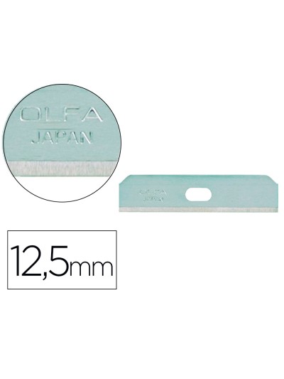Repuesto cuter olfa ancho 12,5 mm blister de 10 unidades para cuter seguridad sk-7