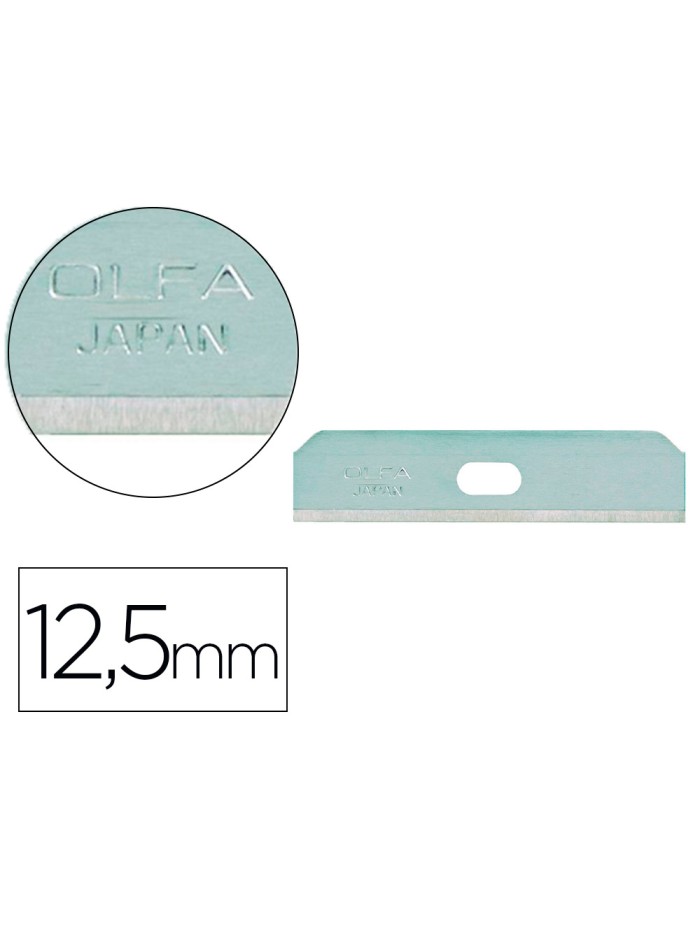 Repuesto cuter olfa ancho 12,5 mm blister de 10 unidades para cuter seguridad sk-7 Repuesto cuter olfa ancho 12,5 mm blister de 10 unidades para cuter seguridad sk-7