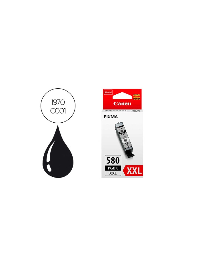 Ink-jet canon 580 xxl pixma tr8550 / ts6250 / ts8250 / ts9150 / ts9550 negro 600 pag Ink-jet canon 580 xxl pixma tr8550 / ts6250 / ts8250 / ts9150 / ts9550 negro 600 pag