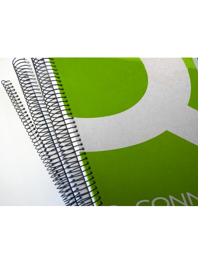Espiral metalico q-connect 64 5:1 44mm 1,2mm caja de 25 unidades
