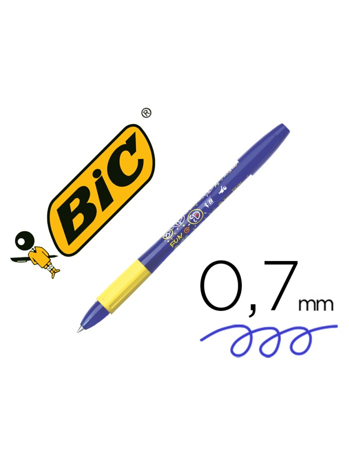 Boligrafo bic gelocity illusion borrable azul punta de 0,7 mm Boligrafo bic gelocity illusion borrable azul punta de 0,7 mm