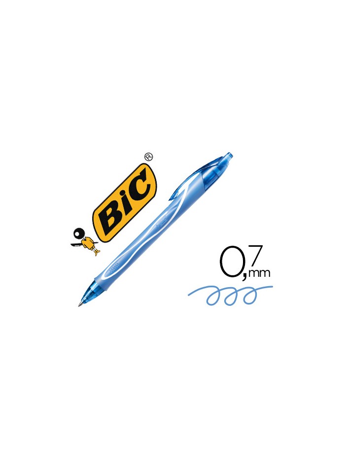Boligrafo bic gelocity quick dry retractil tinta gel turquesa punta de 0,7 mm Boligrafo bic gelocity quick dry retractil tinta gel turquesa punta de 0,7 mm