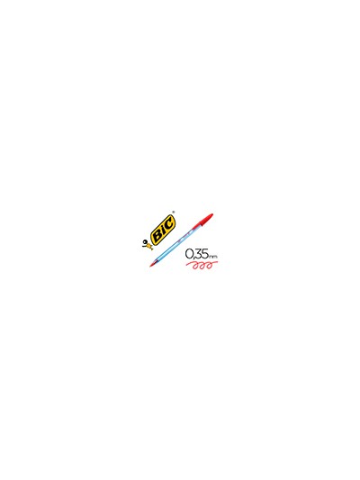 Boligrafo bic cristal soft rojo punta de 1,2 mm