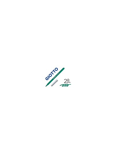 Rotulador giotto turbo color lavable con punta bloqueada unicolor verde oscuro