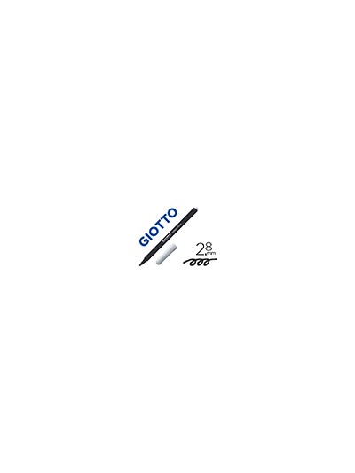 Rotulador giotto turbo color lavable con punta bloqueada unicolor negro
