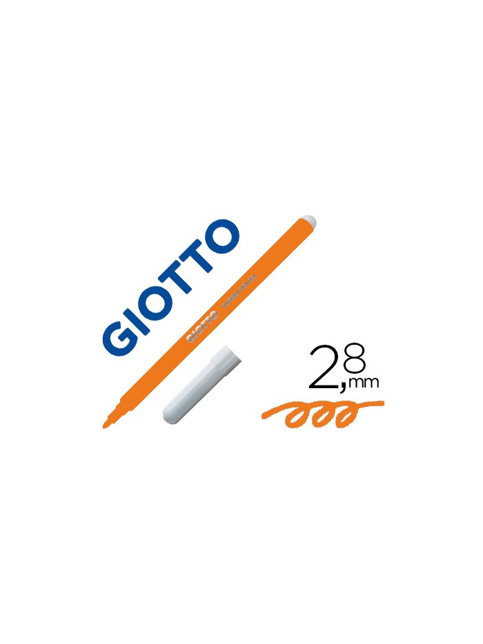 Rotulador giotto turbo color lavable con punta bloqueada unicolor naranja Rotulador giotto turbo color lavable con punta bloqueada unicolor naranja