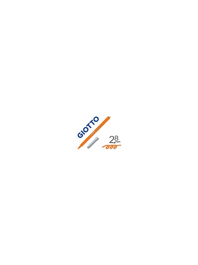 Rotulador giotto turbo color lavable con punta bloqueada unicolor naranja