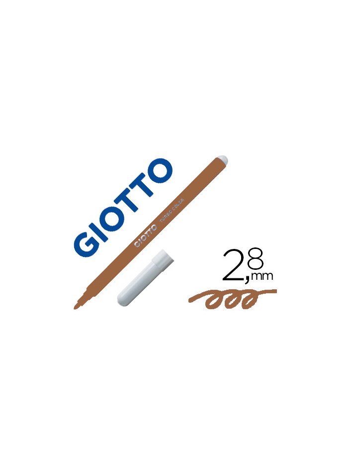 Rotulador giotto turbo color lavable con punta bloqueada unicolor marron Rotulador giotto turbo color lavable con punta bloqueada unicolor marron