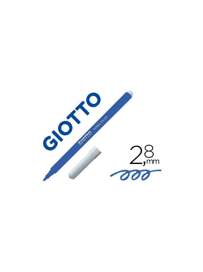 Rotulador giotto turbo color lavable con punta bloqueada unicolor azul oscuro Rotulador giotto turbo color lavable con punta bloqueada unicolor azul oscuro