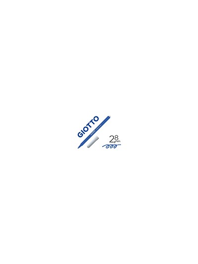 Rotulador giotto turbo color lavable con punta bloqueada unicolor azul oscuro