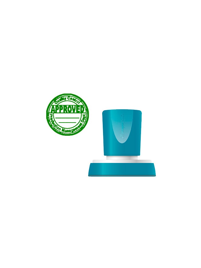 Sello x'stamper quix personalizable color verde redondo diametro 38 mm q-53 Sello x'stamper quix personalizable color verde redondo diametro 38 mm q-53