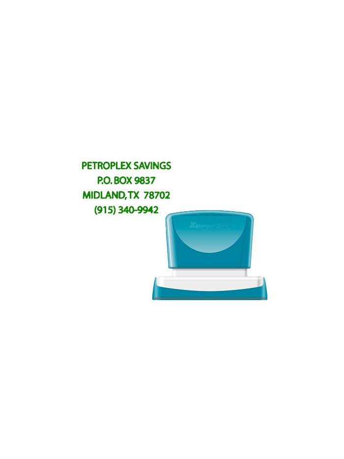 Sello x'stamper quix personalizable color verde medidas 36x61 mm q-16 Sello x'stamper quix personalizable color verde medidas 36x61 mm q-16
