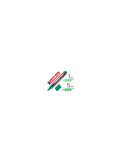 Rotulador edding marcador permanente 330 verde punta biselada 1-5 mm recargable