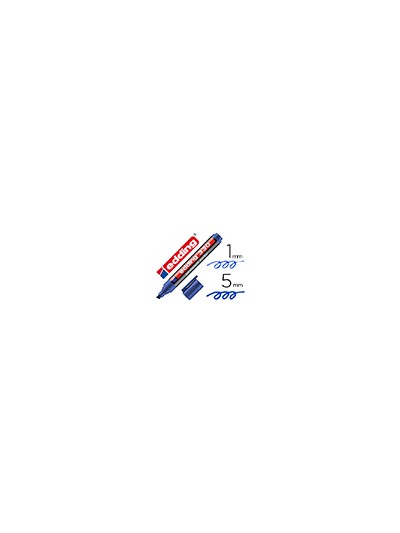 Rotulador edding marcador permanente 330 azul punta biselada 1-5 mm recargable