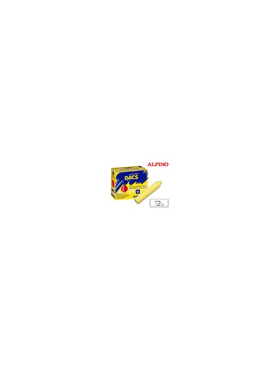 Lapices cera dacs unicolor amarillo claro caja de 12 unidades