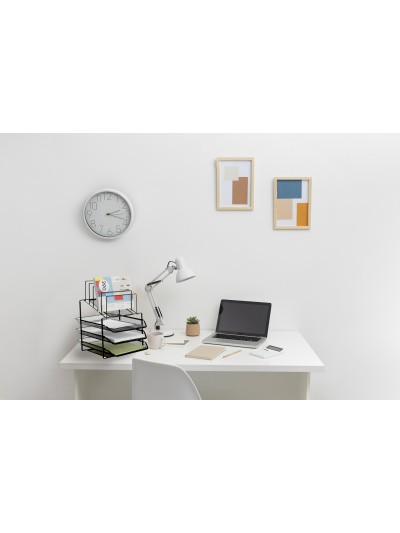 Bandeja clasificadora sobres q-connect kf17296 metalica rejilla negra 3 bandejas 300x350x420 mm