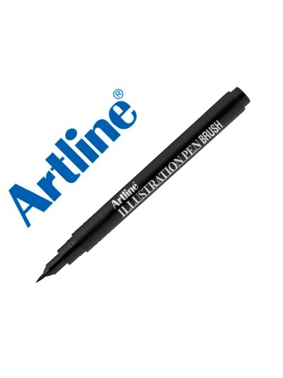 Rotulador artline brush negro illustration pen ek-28filn punta pincel