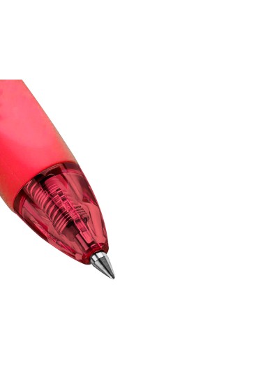 Boligrafo q-connect retractil borrable 0,7 mm color rojo