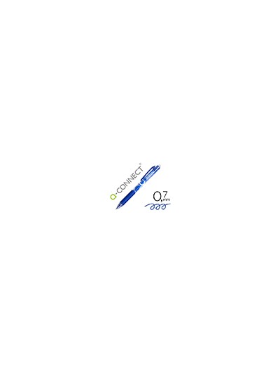 Boligrafo q-connect retractil borrable 0,7 mm color azul