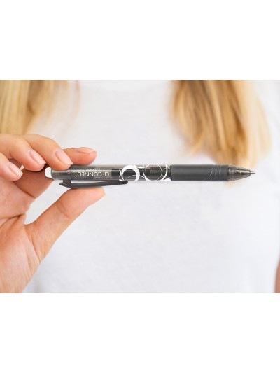 Boligrafo q-connect retractil borrable 0,7 mm color negro