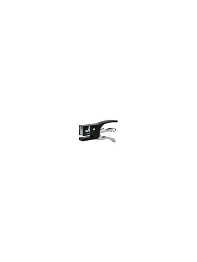 Grapadora q-connect kf22340 de tenaza metalica color negro capacidad 12 hojas usa grapas numero 10
