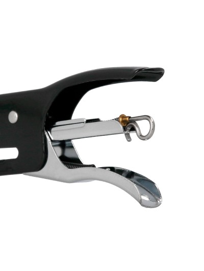 Grapadora q-connect kf22340 de tenaza metalica color negro capacidad 12 hojas usa grapas numero 10