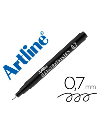 Rotulador artline calibrado micrometrico negro illustration pen ek-287iln punta poliacetal 0,7mm