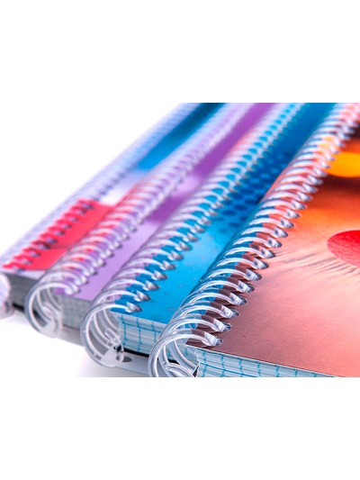 Espiral plastico q-connect transparente 32 5:1 18mm 2mm caja de 100 unidades