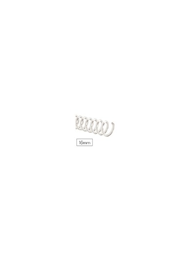 Espiral plastico q-connect transparente 32 5:1 16mm 2mm caja de 100 unidades